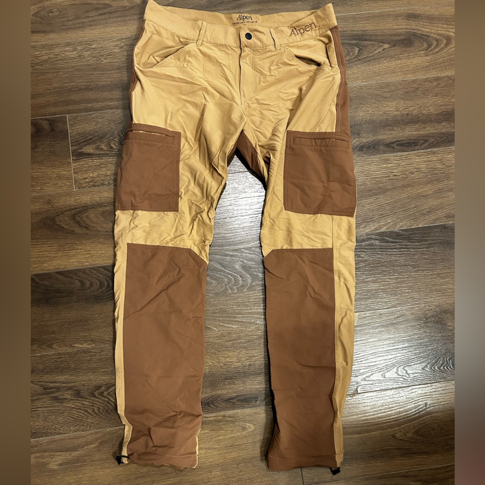 Women's Tan and Brown Track Pants